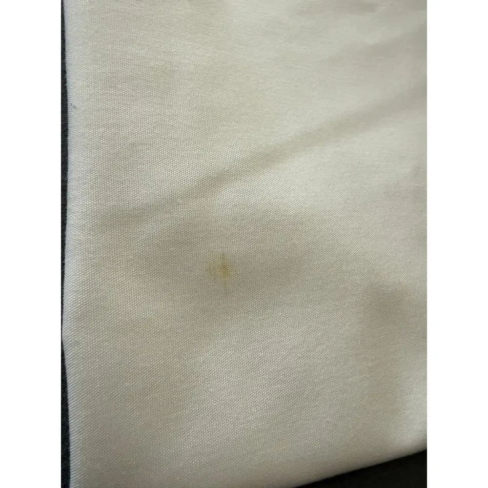 White Tablecloth 8 Napkins Pink Purple Lace Accent Handmade Vintage 83x65 Set